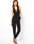 Sexy Smart Suit Style Sleeveless Jumpsuit
